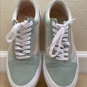 Mint and Pink Vans